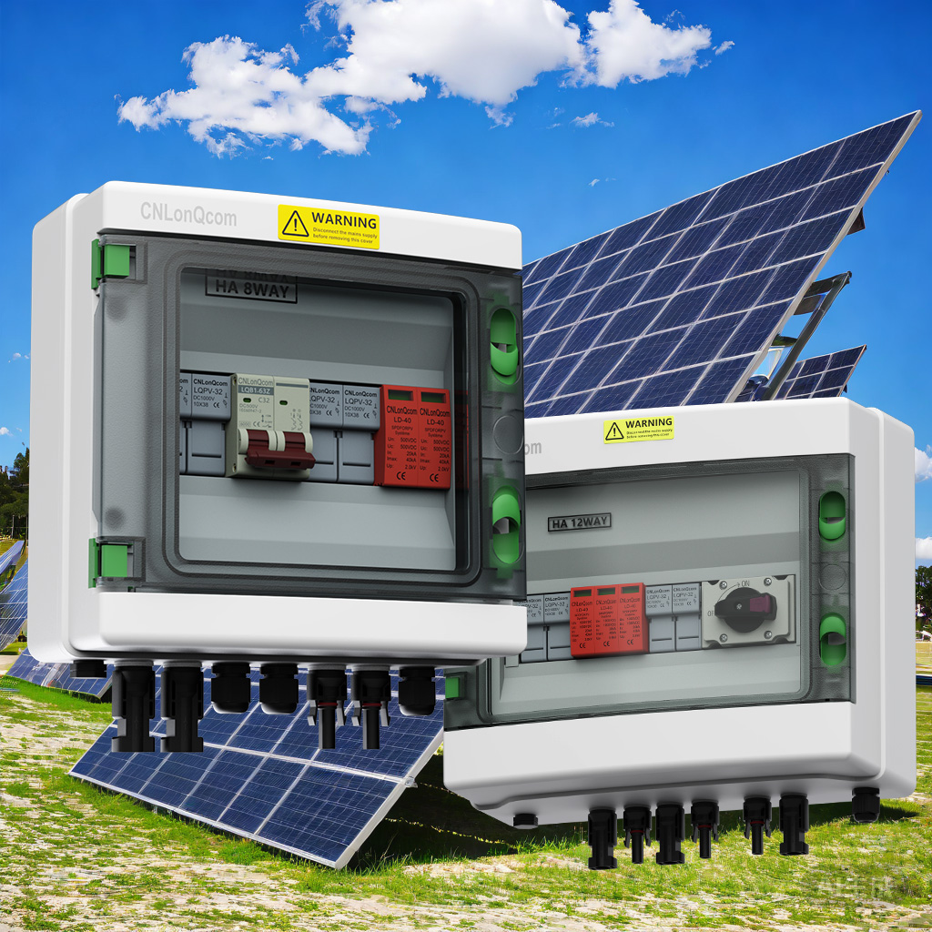 Solar energy lights up green life, photovoltaic combiner boxes help efficient power generation