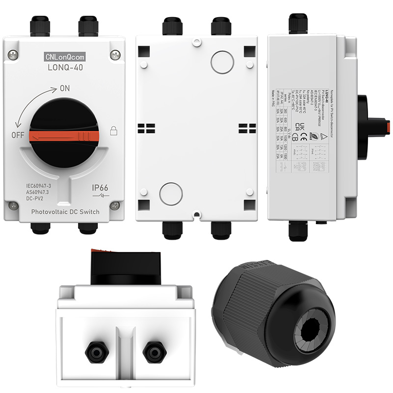 PV DC Disconnect Switch DC1200V 32A 1in 1out