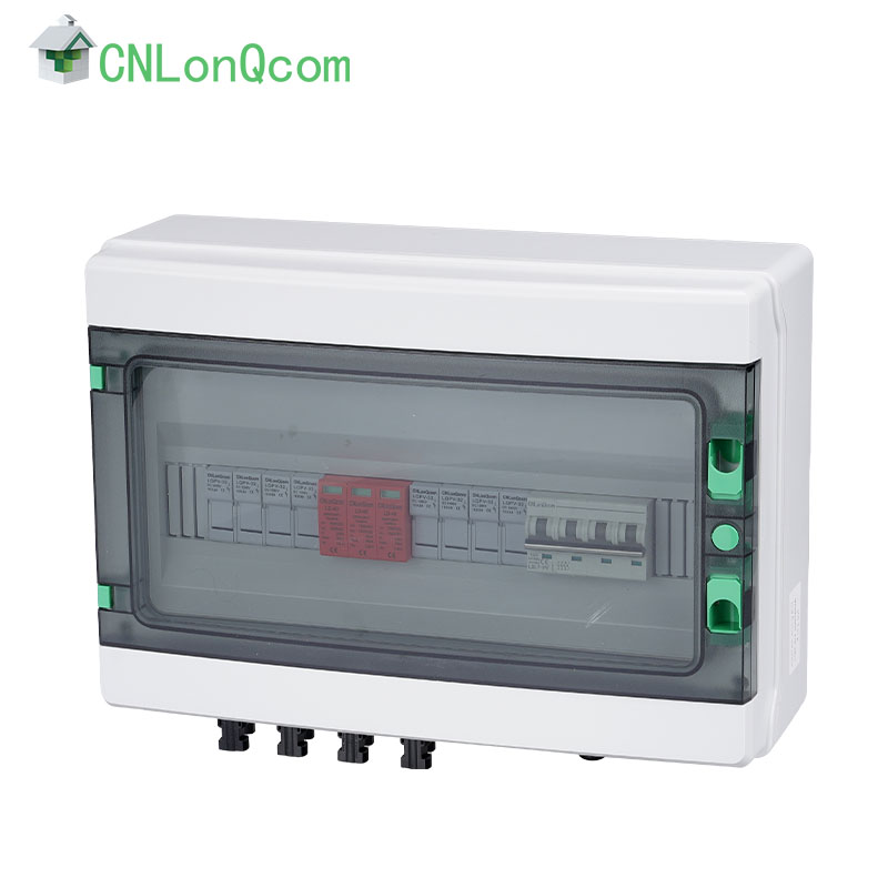 Plastic DC1000V combiner box 4 in and 1 out