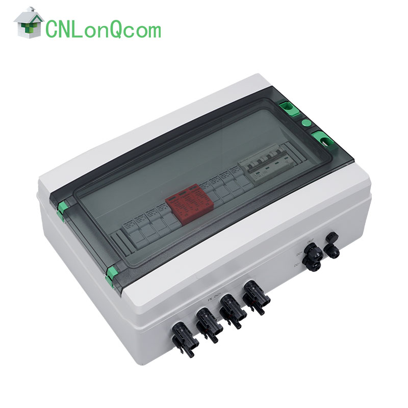 Plastic DC1000V combiner box 4 in and 1 out