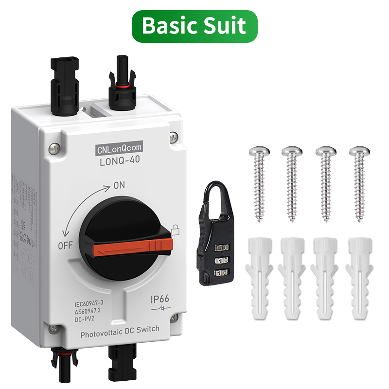 PV Solar Disconnect Switch DC1200V 32A 1in 1out
