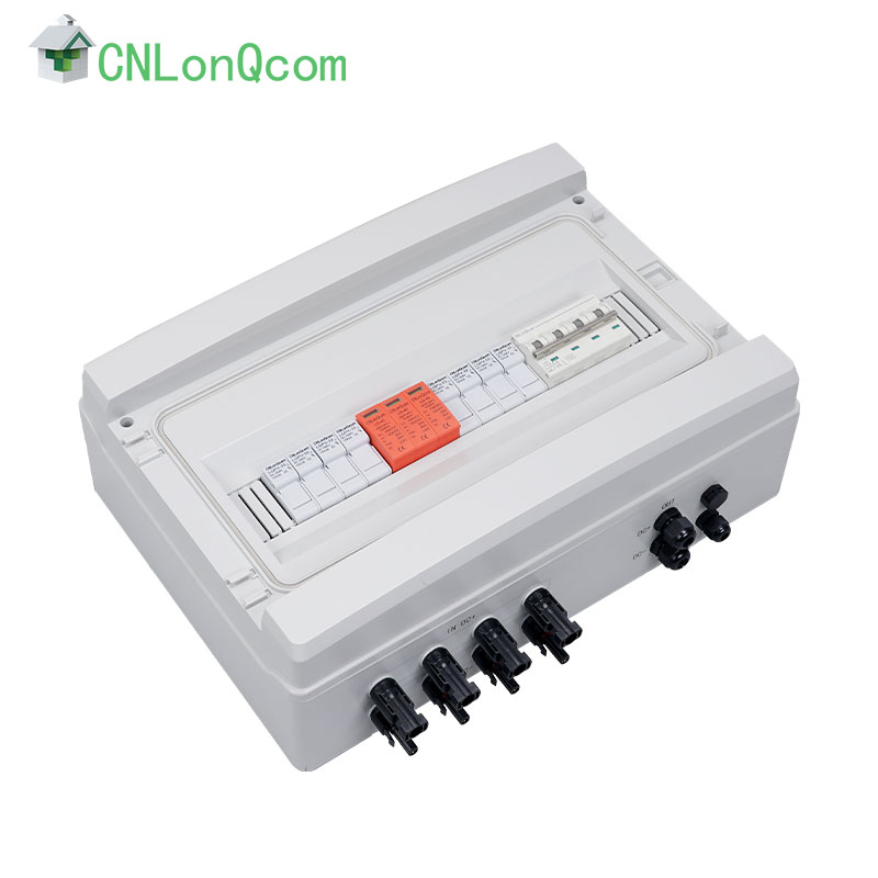 Plastic DC1000V combiner box 4 in and 1 out
